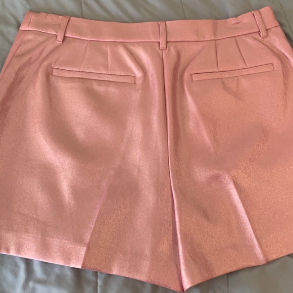 High waisted pink shimmer shorts - Picture 4 of 9